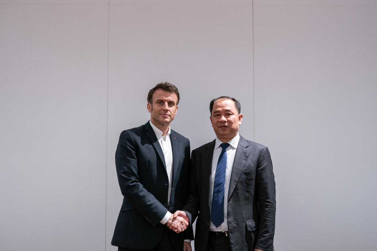 “感谢你们投资法国！”法国总统马克龙会见公司唐杰雄董事长